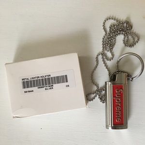Supreme Metal Lighter Holster Key Chain 
